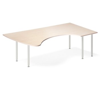 InOffice manuelt hev/senk skrivebord, bjørk