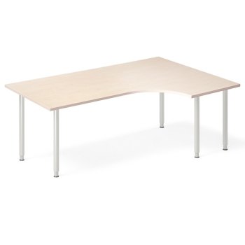 InOffice manuelt hev/senk skrivebord, bjørk