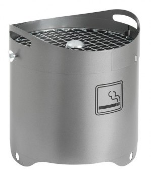 Ash 45 liter askeberger for utendørs bruk, grå farge